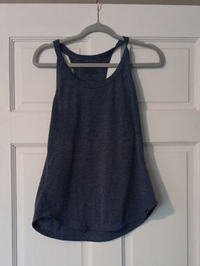 Patagonia Heathered Navy Capilene Cool Trail Tank  Women Small
